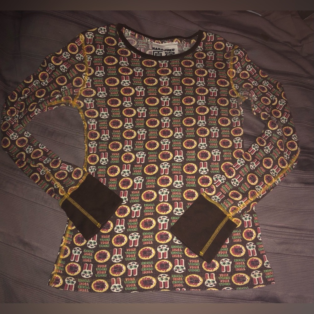 Harajuku for Lovers Gwen Stefani Top Shirt Womens JR Sz XL 2005 Designer-sample - Picture 2 of 8